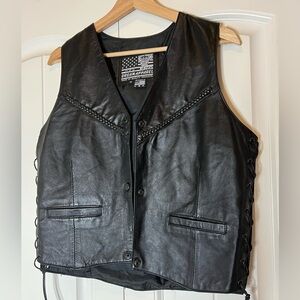 USA Bikers Leather Dream Apparel Western Biker Vest